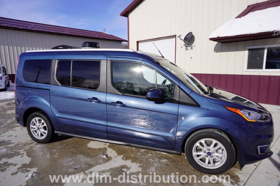 2022 Metallic Blue Titanium MINI-T Campervan, Solar, Microwave | HOA Friendly Garageable Travel Van